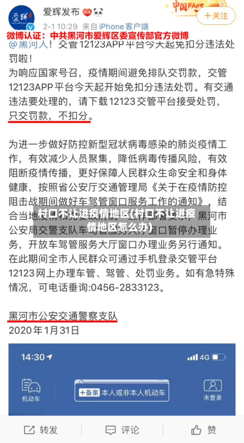 村口不让进疫情地区(村口不让进疫情地区怎么办)-第2张图片