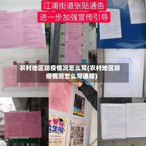 农村地区防疫情况怎么写(农村地区防疫情况怎么写通知)-第2张图片