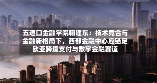 五道口金融学院鞠建东：技术竞合与金融新格局下，西部金融中心应锚定欧亚跨境支付与数字金融赛道-第2张图片