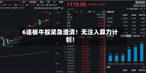 6连板牛股紧急澄清!无注入算力计划!